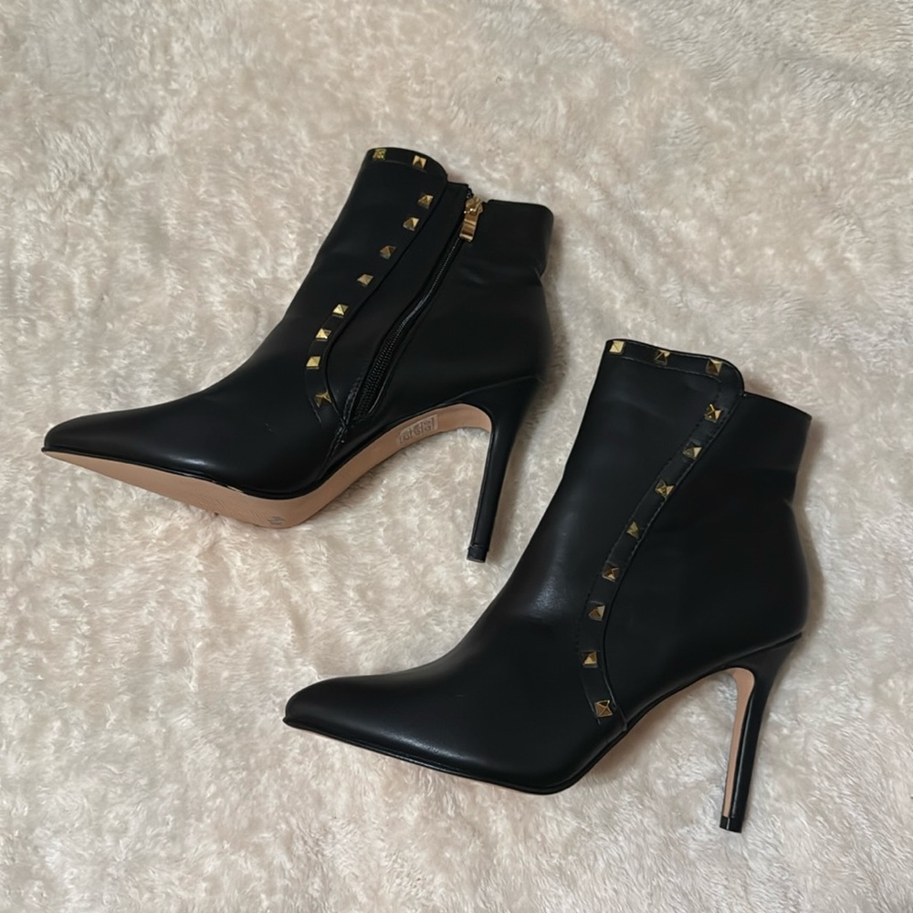 Nicole Miller High Heel Studded Booties